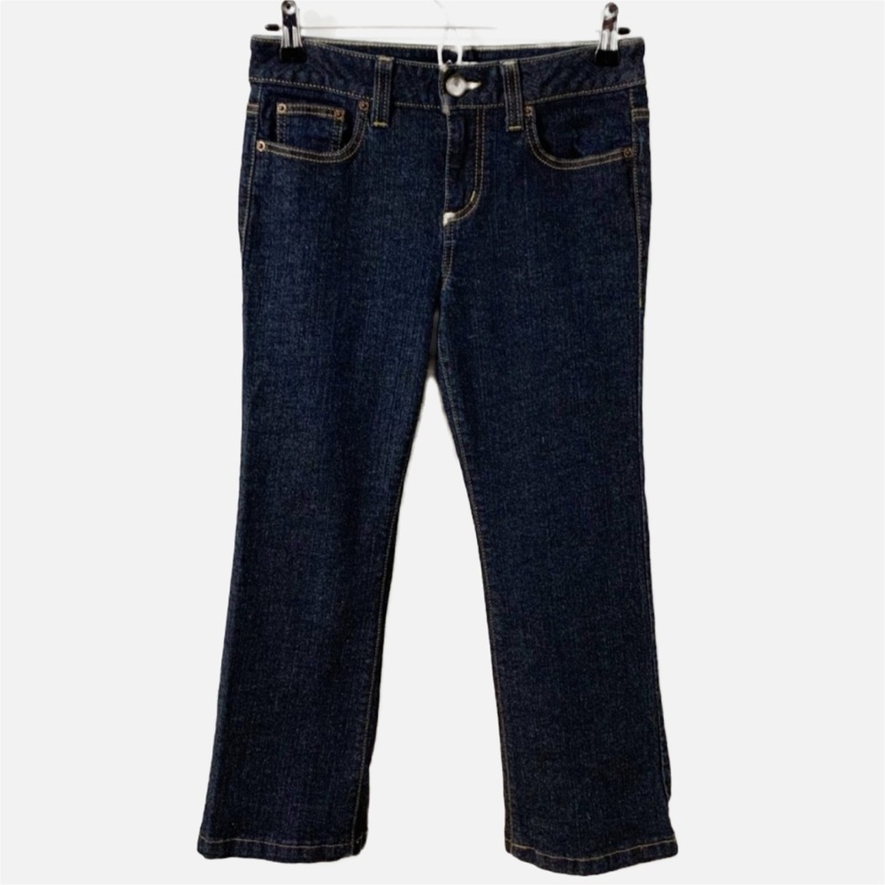 DKNY Jeans Petites Soho Jean Bootcut Dark Wash Denim Jeans Button Zipper Size 6P